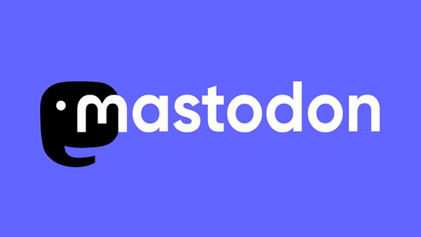 The Mastodon header logo: a stylized elephant head overlapping the m, and all letters lowercase